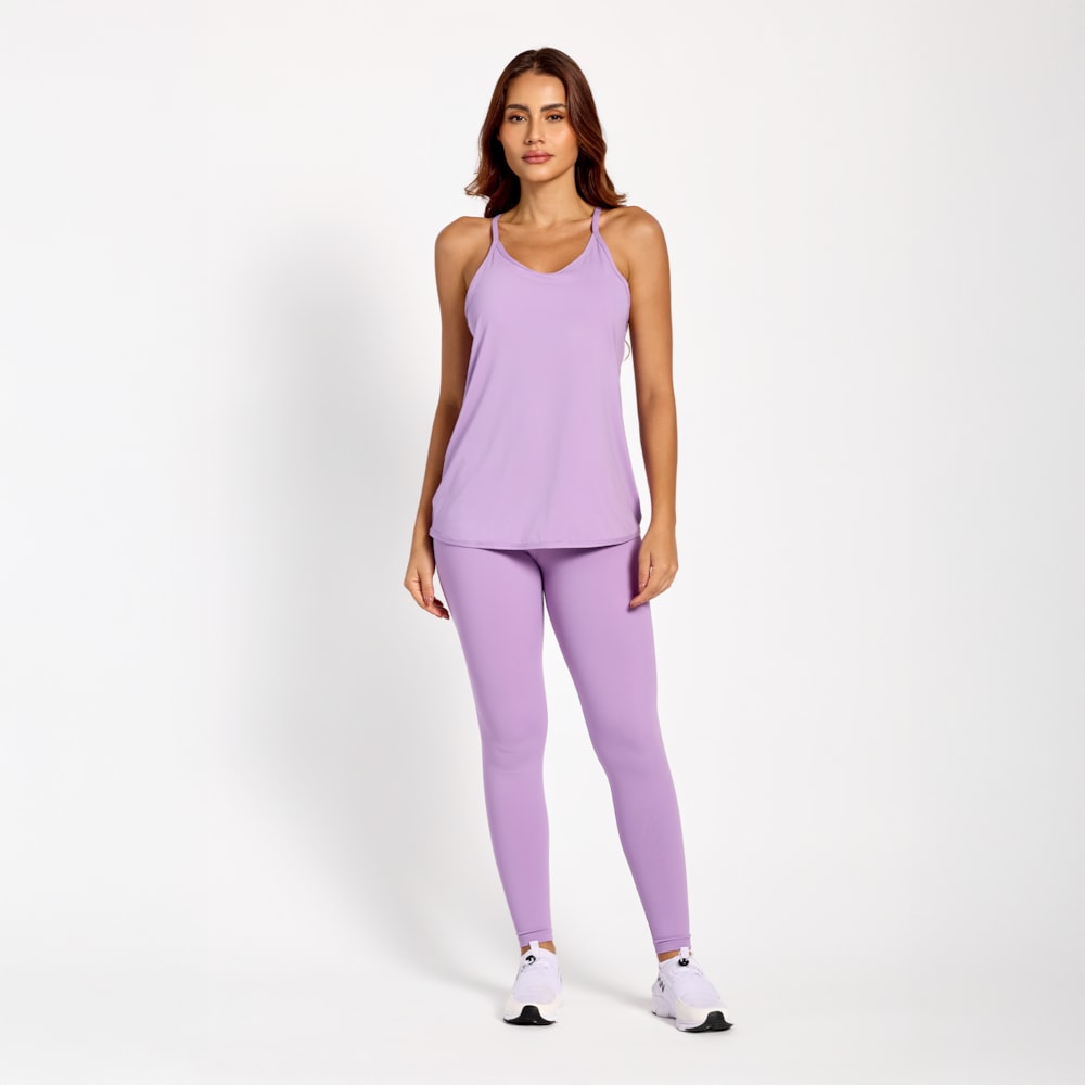 Regata + Legging Poliamida Light Lilás