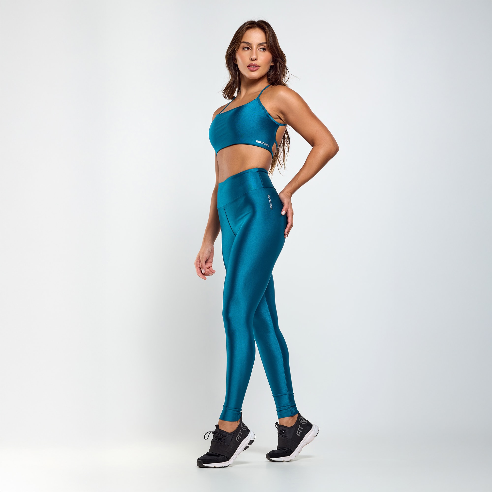 Calça Legging Glow Verde Petróleo | Fit Urban