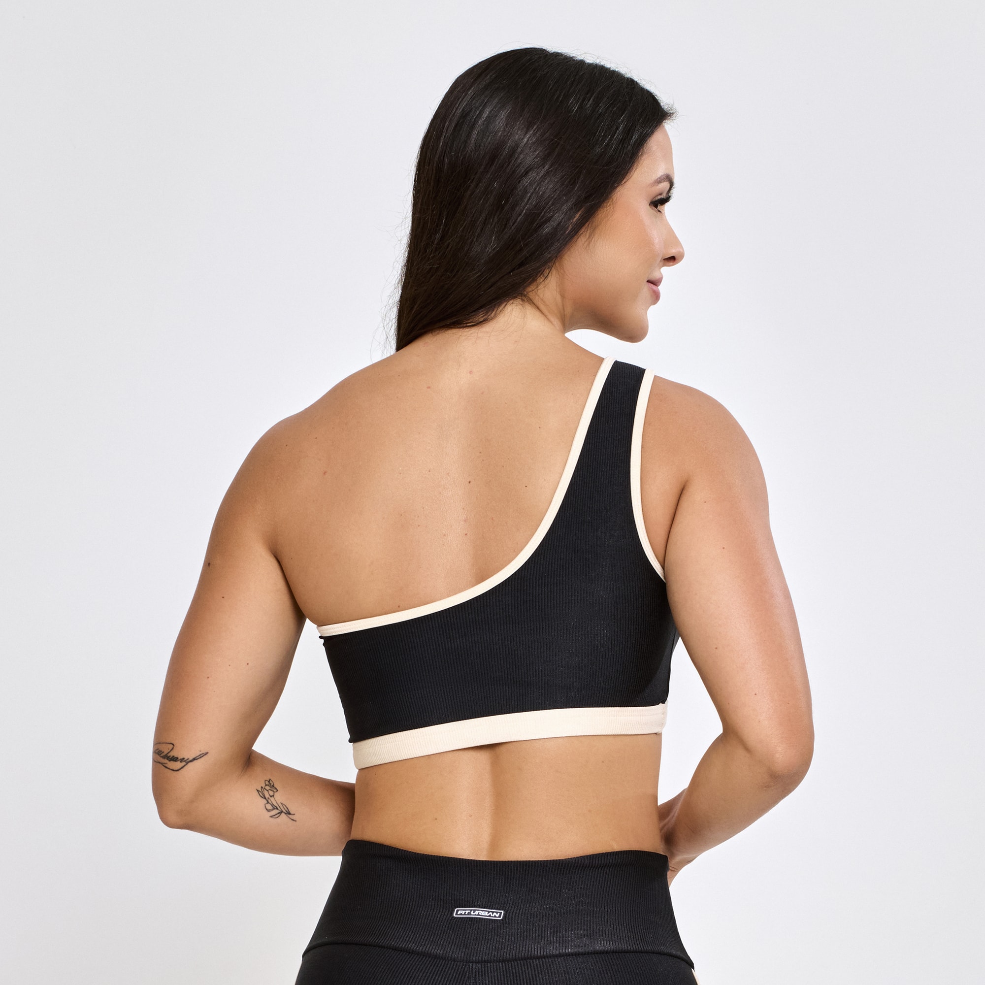 Top Micro Canelado Prisma Preto | Fit Urban