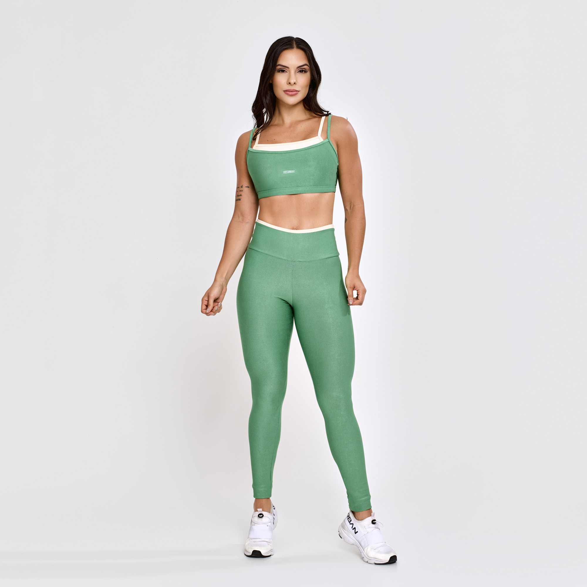 Top Micro Canelado Pulse Alecrim | Fit Urban