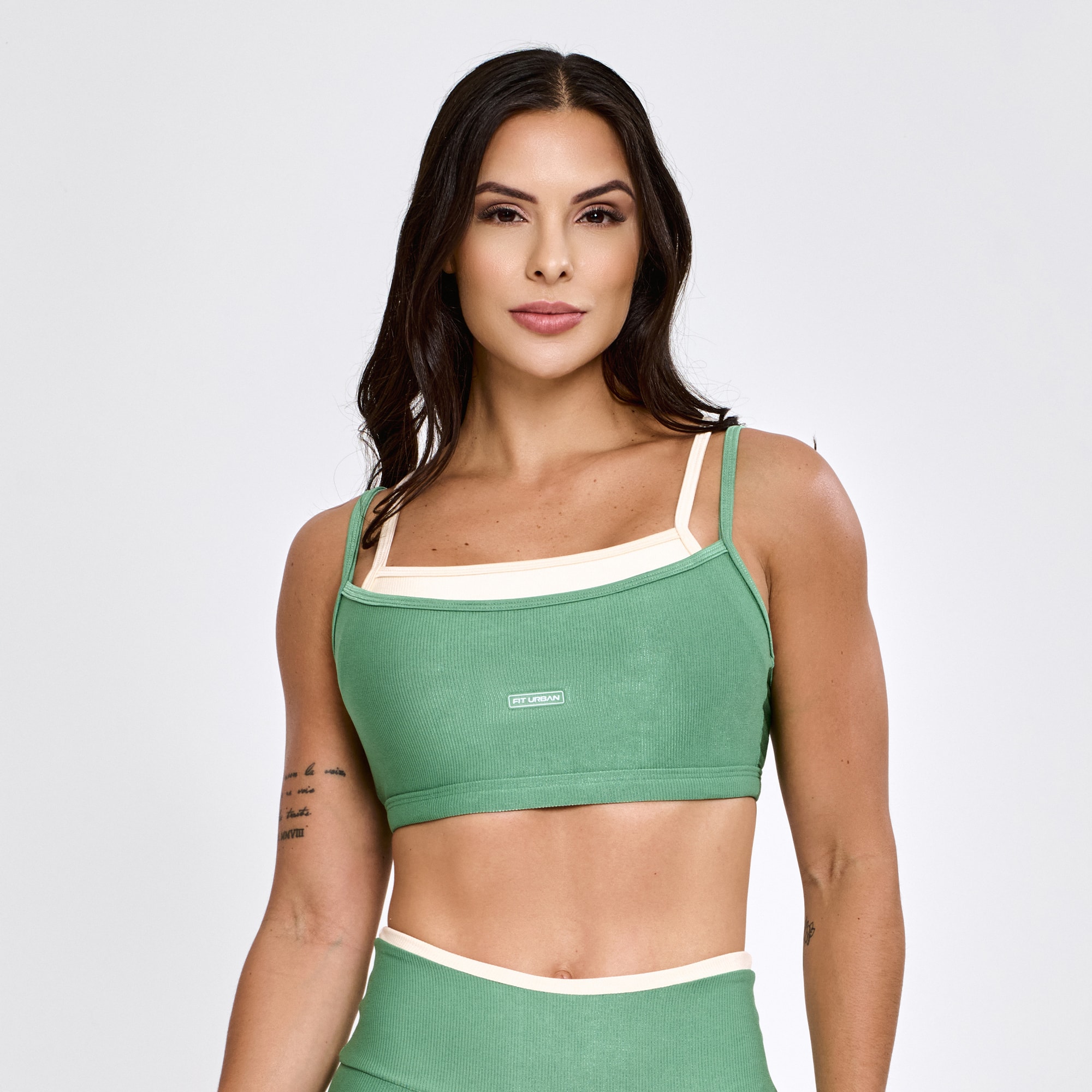 Top Micro Canelado Pulse Alecrim | Fit Urban
