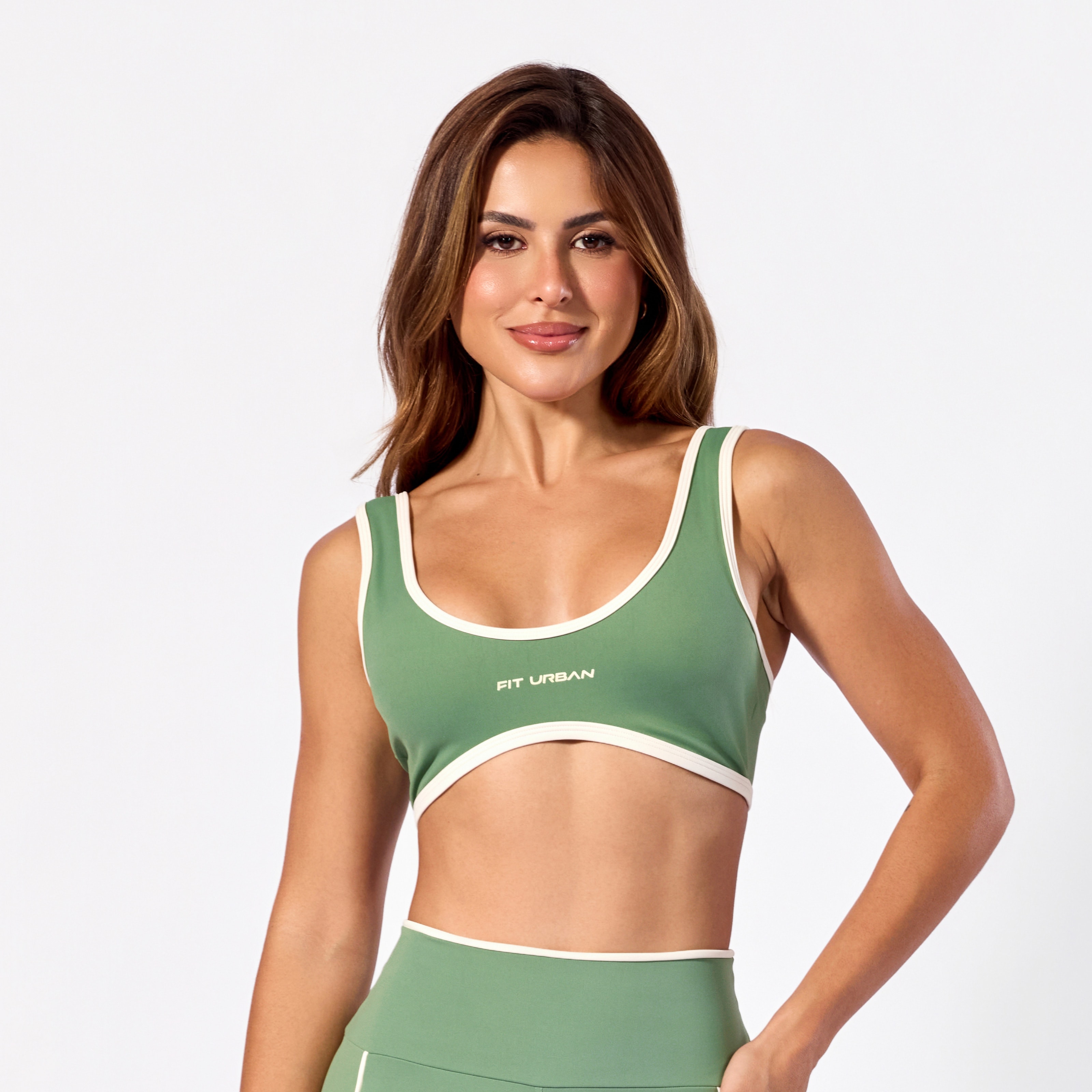 Top Poliamida Duo em Onda Alecrim | Fit Urban
