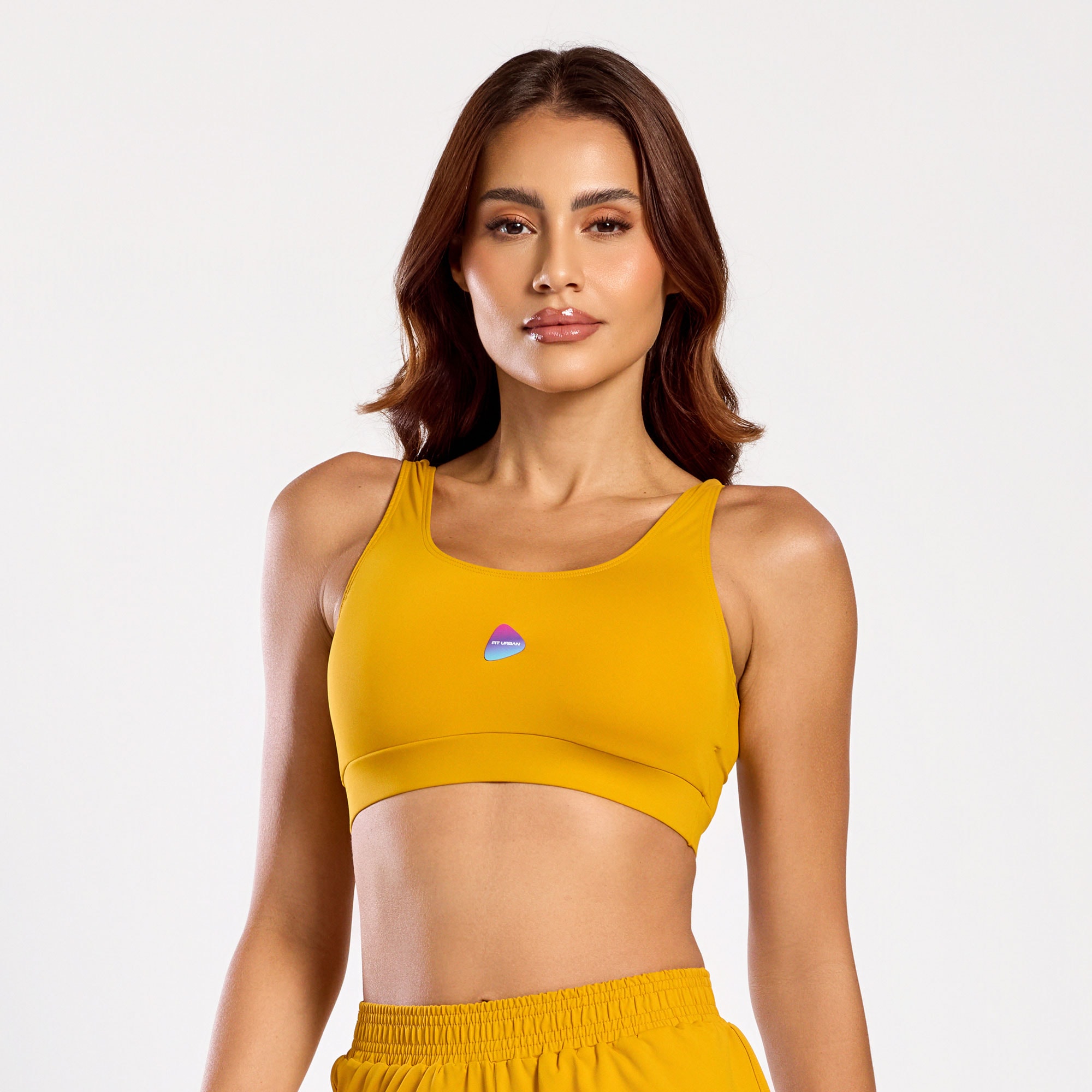 Top Poliamida Light Com Decote Costas em U Lilás | Fit Urban
